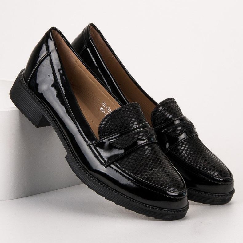 Bestelle Mocassini laccati nero 1