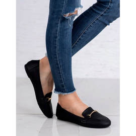 SHELOVET Mocassini in ecopelle nero 1