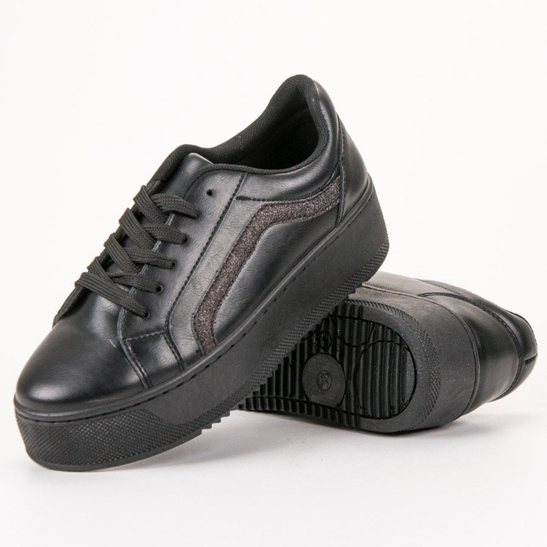 SHELOVET Scarpe sportive sulla piattaforma nero 1
