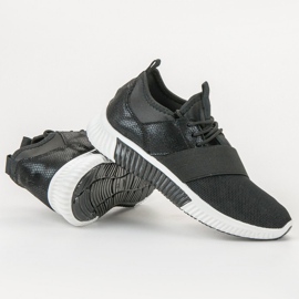 SHELOVET Scarpe sportive con elastico nero 1
