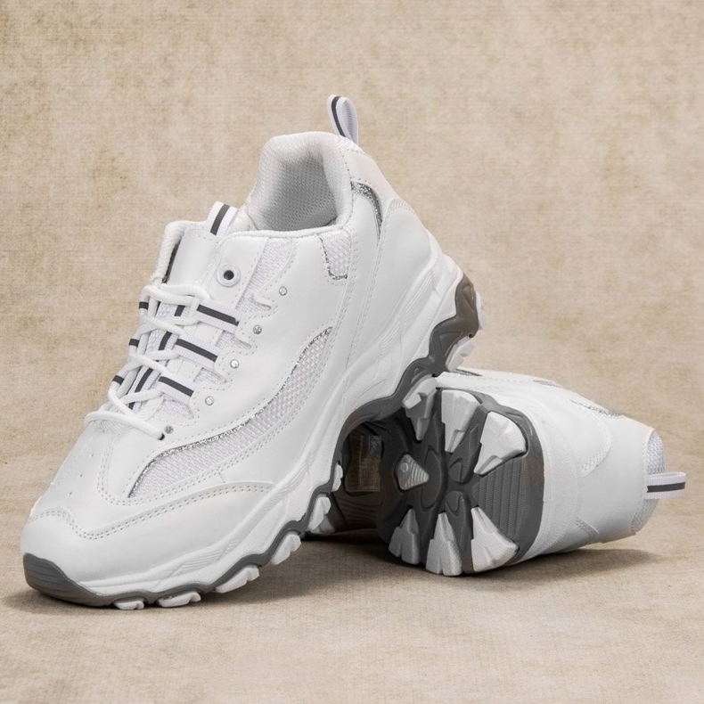 SHELOVET Scarpe sportive comode bianco 2