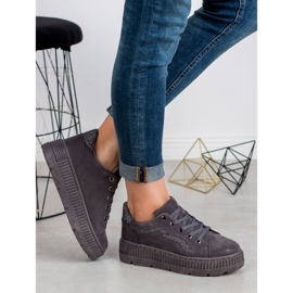 SHELOVET Scarpe da ginnastica grigie grigio 1