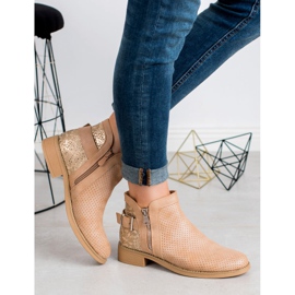 Bestelle Stivali beige con stampa serpente 2