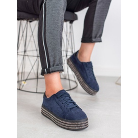 Bestelle Scarpe sportive in pelle scamosciata blu navy 1