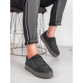 Bestelle Scarpe sportive in pelle scamosciata nero 1