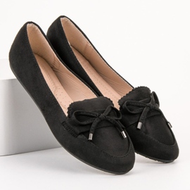 Ch. Creation Ballerine in camoscio nero 1