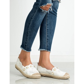 SHELOVET Espadrillas Con Perle grigio 2