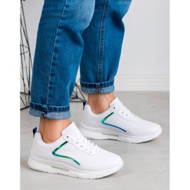 SHELOVET Scarpe sportive da donna bianca 2