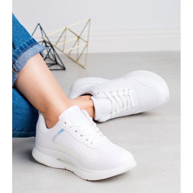 SHELOVET Scarpe sportive da donna bianca 2