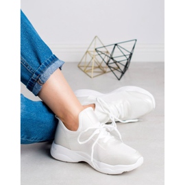 SHELOVET Scarpe sportive slip-on bianca 1