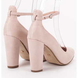 Ideal Shoes Décolleté allacciate con fibbia marrone 2