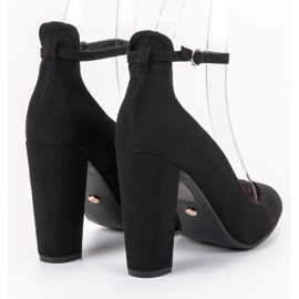 Ideal Shoes Décolleté allacciate con fibbia nero 2