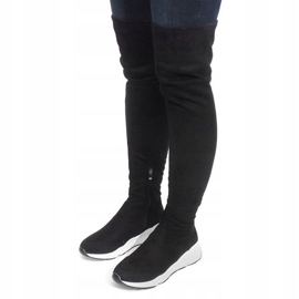 Stivali Con Suola Bianche 6680-PG Nero 1