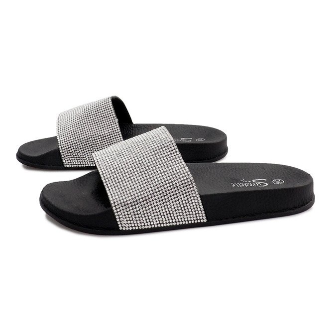 Pantofole Lucide Con Paillettes SL-32 Nere grigio 1