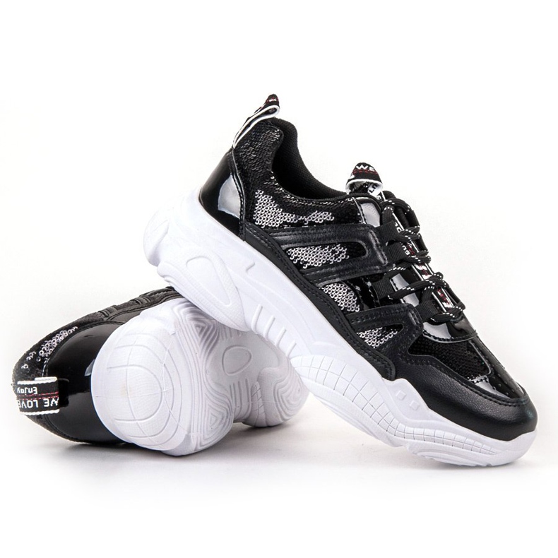 Ax Boxing Sneakers Con Paillettes nero 1