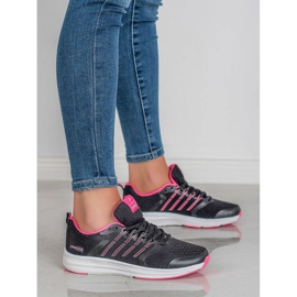 Ax Boxing Scarpe sportive leggere nero rosa 1