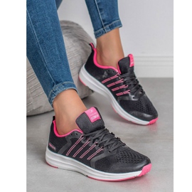 Ax Boxing Scarpe sportive leggere nero rosa 2