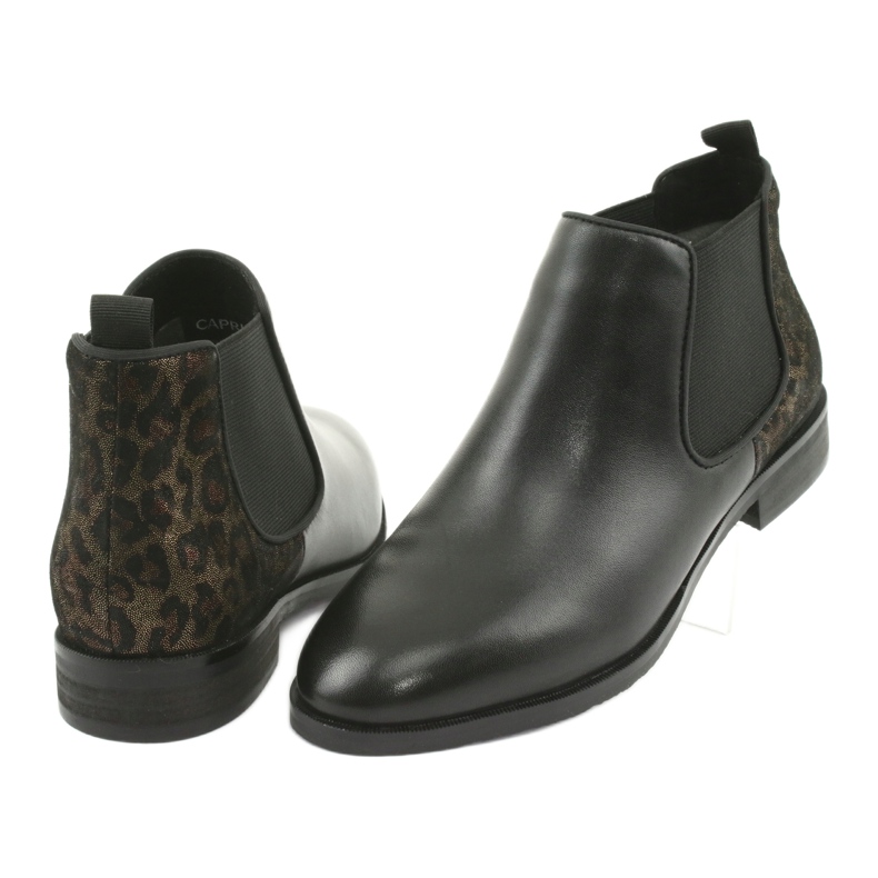 Caprice Stivali da donna in pelle 25327 Nero 4