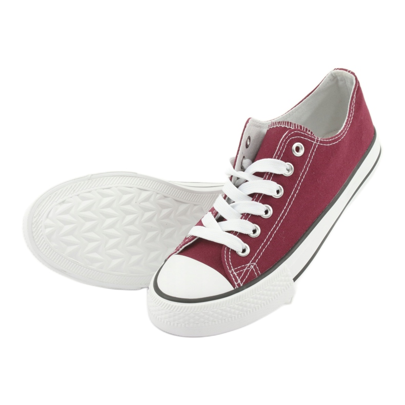 Sneakers stringate Atletico CNSD-1 bordeaux bianco multicolore 4