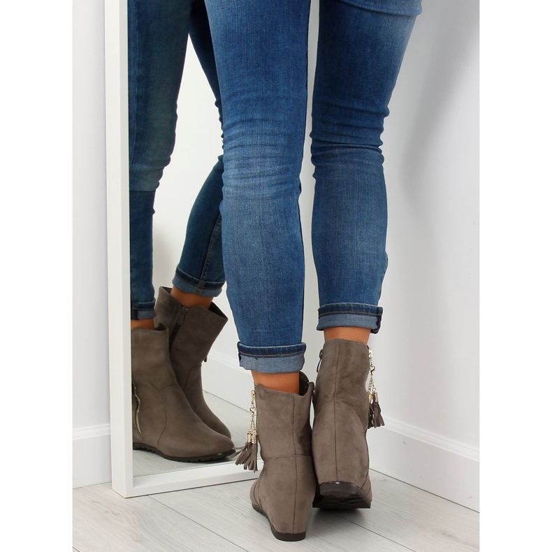 Stivaletti beige AB02-36 Kaki 1