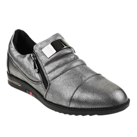 Scarpe grigie con cerniera H034 grigio 1