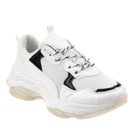 Scarpe sportive bianche, sneakers MM-7 bianco 1