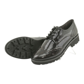 Scarpe stringate oxford Caprice 23701 nero multicolore 5