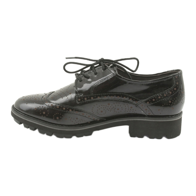 Scarpe stringate oxford Caprice 23701 nero multicolore 2