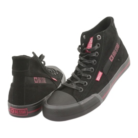 Sneaker nere maschili di Big Star 174084 nero 4
