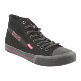 Sneaker nere maschili di Big Star 174084 nero 1