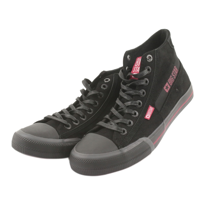 Sneaker nere maschili di Big Star 174084 nero 3