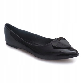 Ballerine Laccate Con Cuori 4003 Nero 1