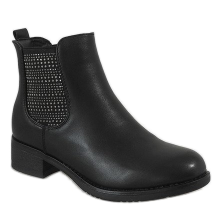 Kayla Shoes Stivali neri isolati con tacchi alti 88053 nero 1