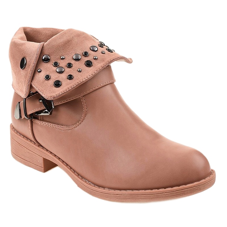 Stivali rosa con fibbia GG-44P 1