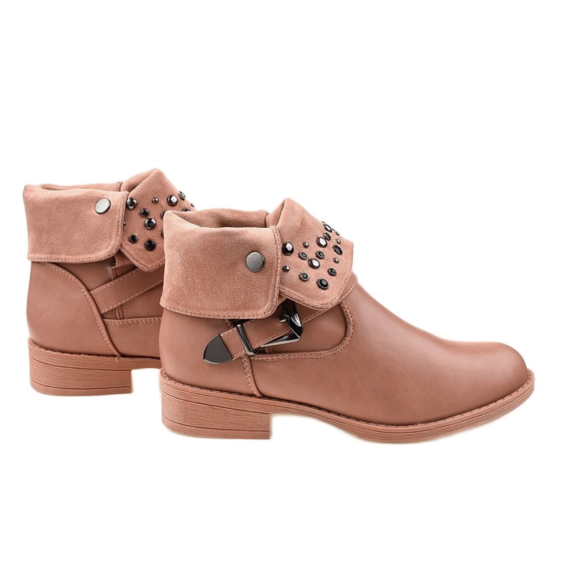 Stivali rosa con fibbia GG-44P 2