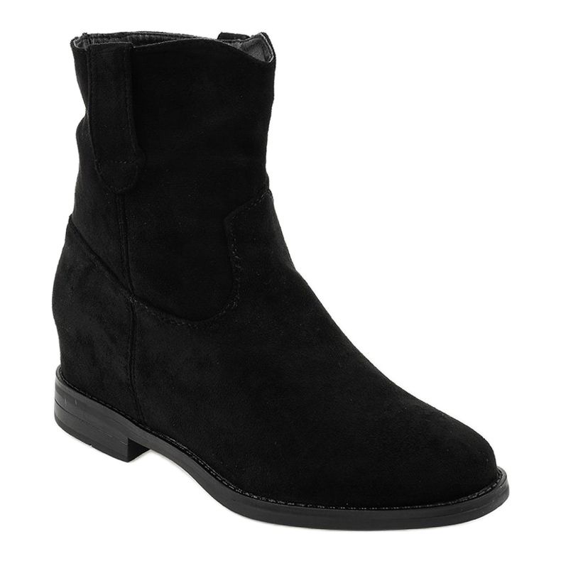 Stivali slip-on in camoscio nero NC837 1