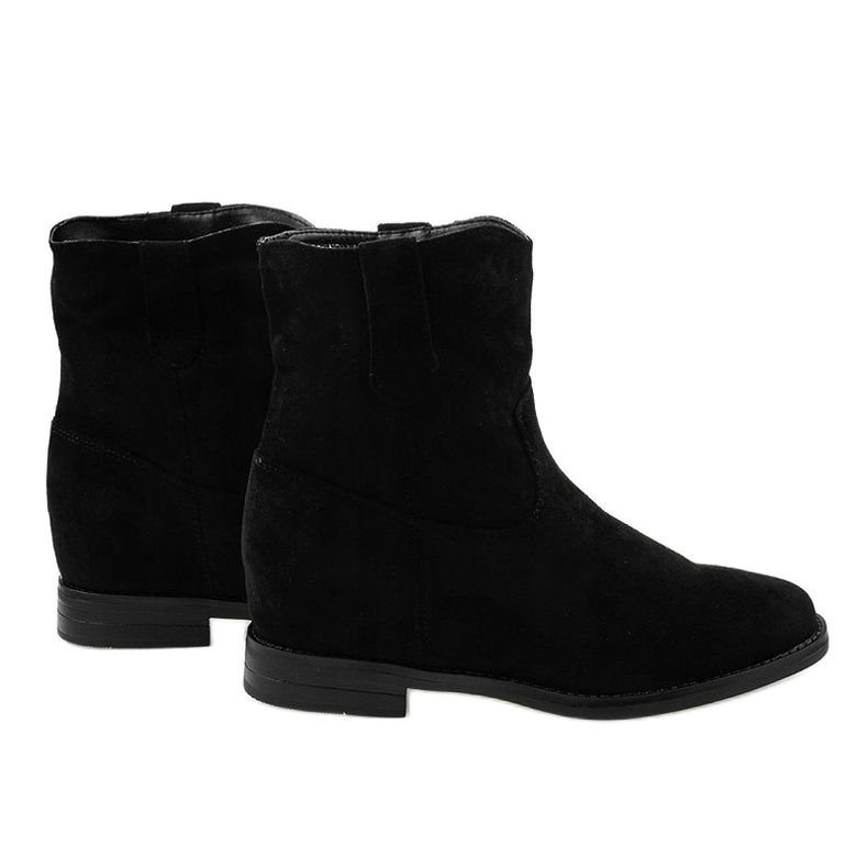 Stivali slip-on in camoscio nero NC837 2