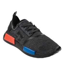 Scarpe sportive nere MD01A-6 nero 1