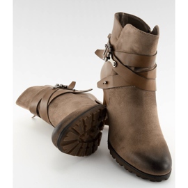 Stivali marroni con tacco alto 8287 Khaki marrone 1