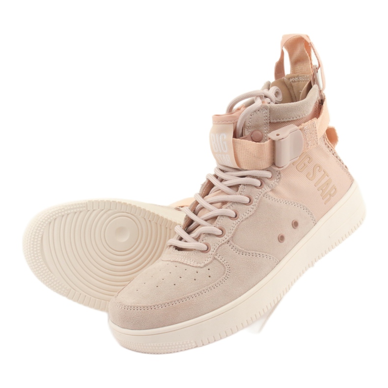 Sneaker di eco-chilometro High Star Big Star 274658 POLLA POLVERE rosa 5