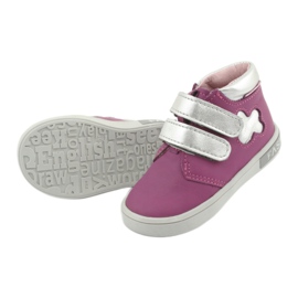 Stivaletti con velcro Mazurek rosa grigio 5