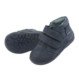 Ragazzi in pelle Mazurek ragazzi con blu navy in velcro 341 5