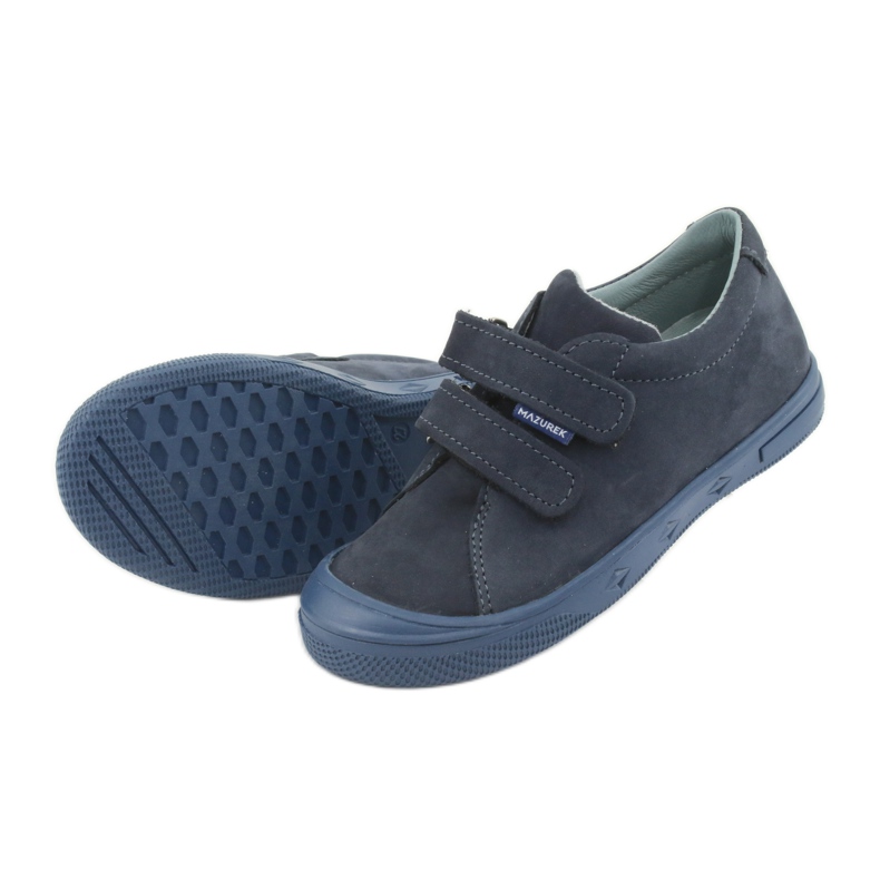 Scarpe da bambino, velcro Mazurek 1267 blu navy 5