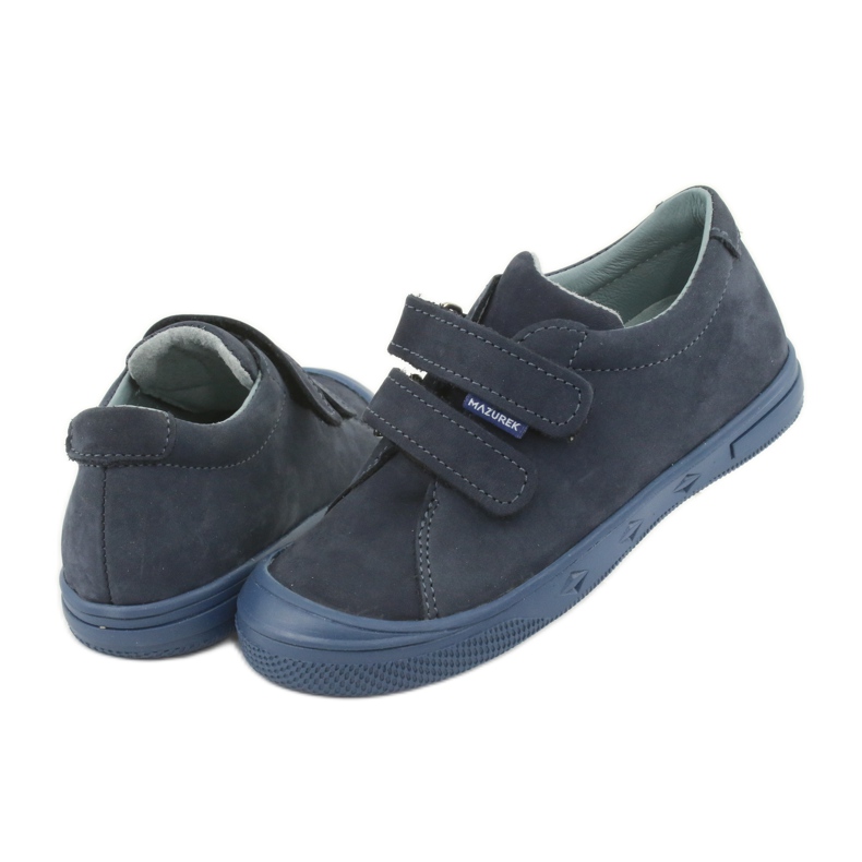 Scarpe da bambino, velcro Mazurek 1267 blu navy 4