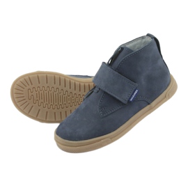 Stivali con velcro Mazurek 106 blu navy 5