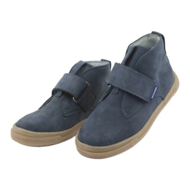 Stivali con velcro Mazurek 106 blu navy 3