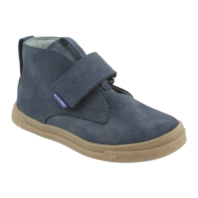Stivali con velcro Mazurek 106 blu navy 1