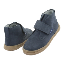 Stivali con velcro Mazurek 106 blu navy 4