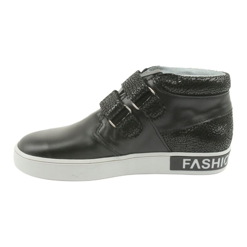 Mazurek Scarpe per bambini in pelle nera nero 2