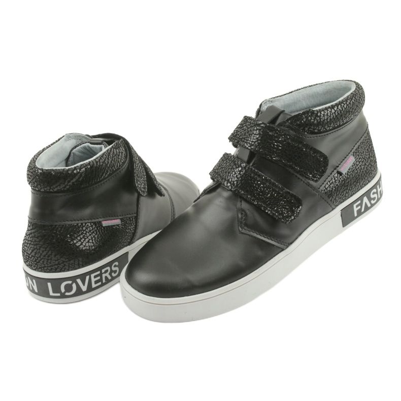 Mazurek Scarpe per bambini in pelle nera nero 4